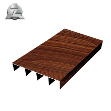 panneaux de plancher de pont extérieur en aluminium ignifuge de grain en bois